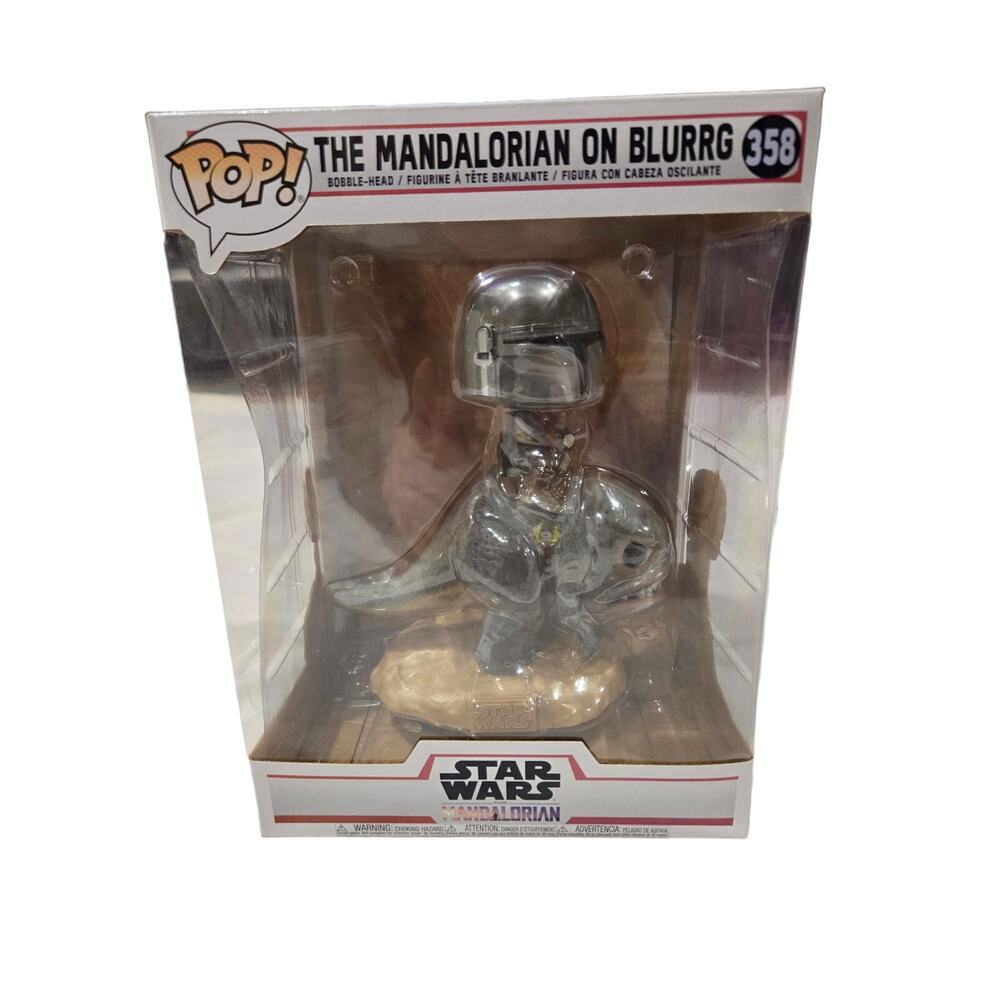 Funko Pop! Deluxe: Star Wars - The Mandalorian on Blurrg #358 Bobble Head